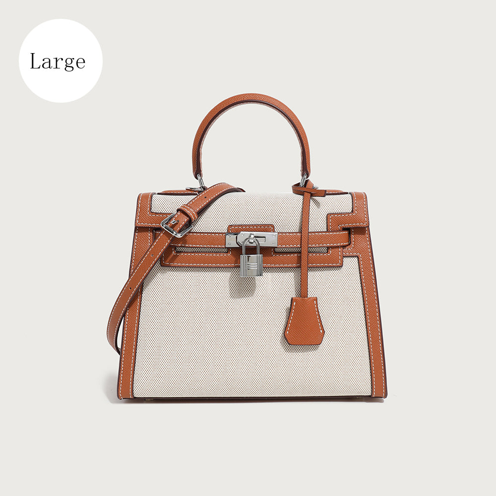 【Leah】Women's Canvas Kelly Shoulder Bag Handbag