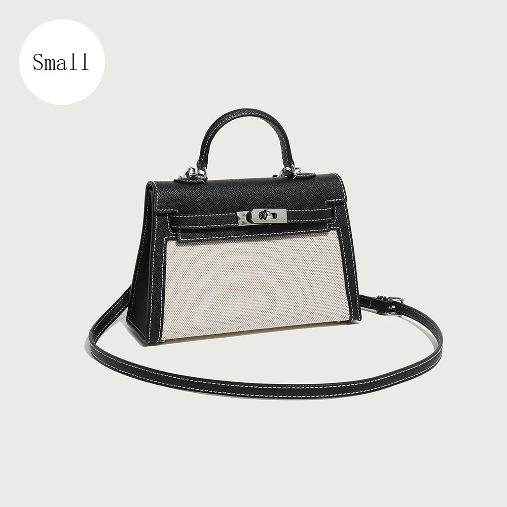 【Leah】Women's Canvas Kelly Shoulder Bag Handbag