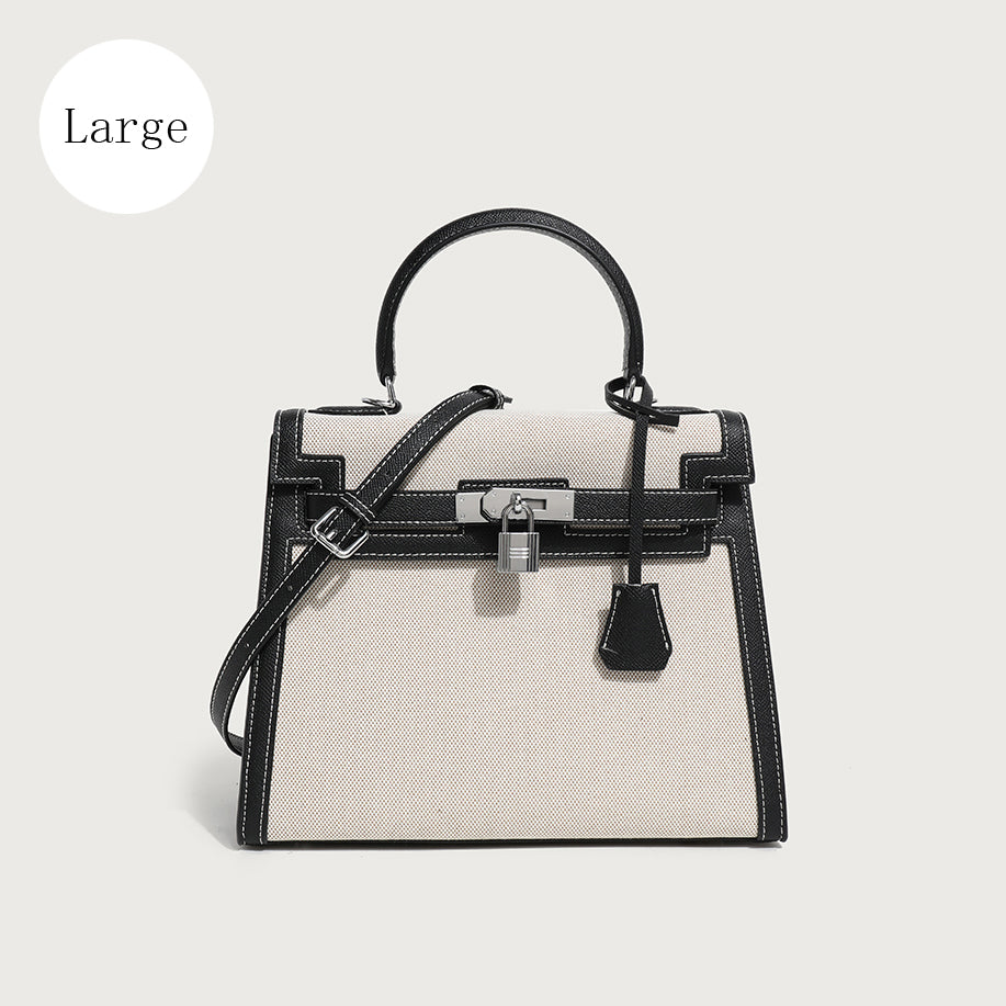 【Leah】Women's Canvas Kelly Shoulder Bag Handbag