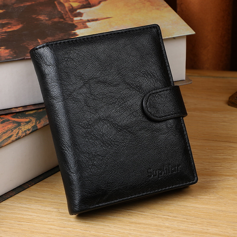 【Leah】Customizable Men's Multi-Slot Wallet Card Holder