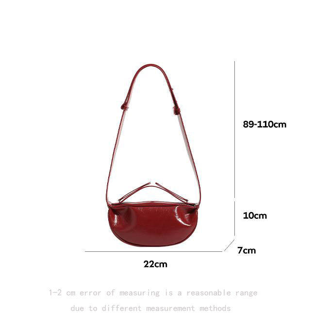 【Leah】Women's red shoulder bag