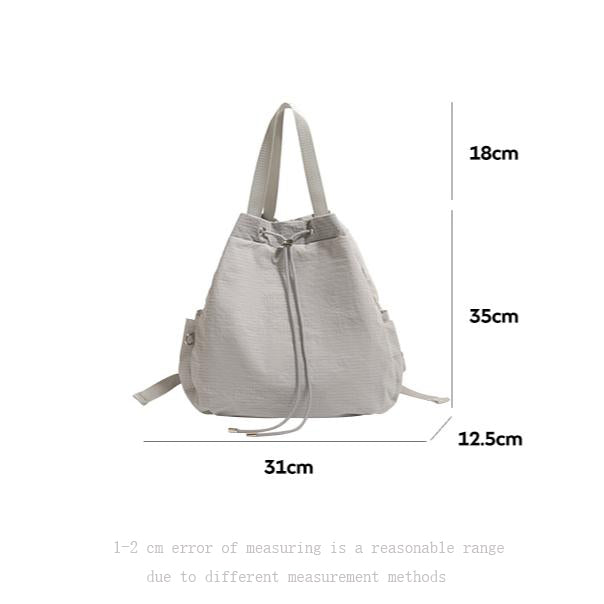 【Leah】Versatile Gray Backpack Handbag - The Perfect Blend of Style and Utility