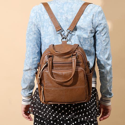 【Leah】Two-in-One Backpack and Handbag - Minimalist Design with Maximum Utility