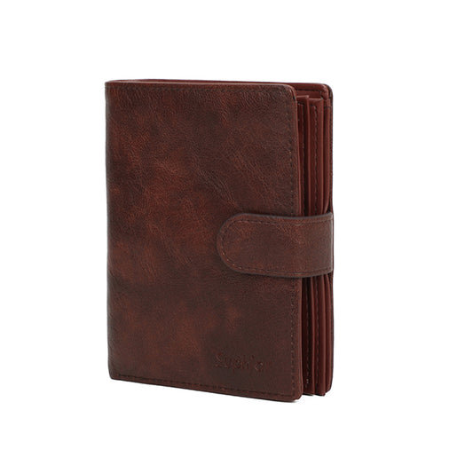 【Leah】Customizable Men's Multi-Slot Wallet Card Holder