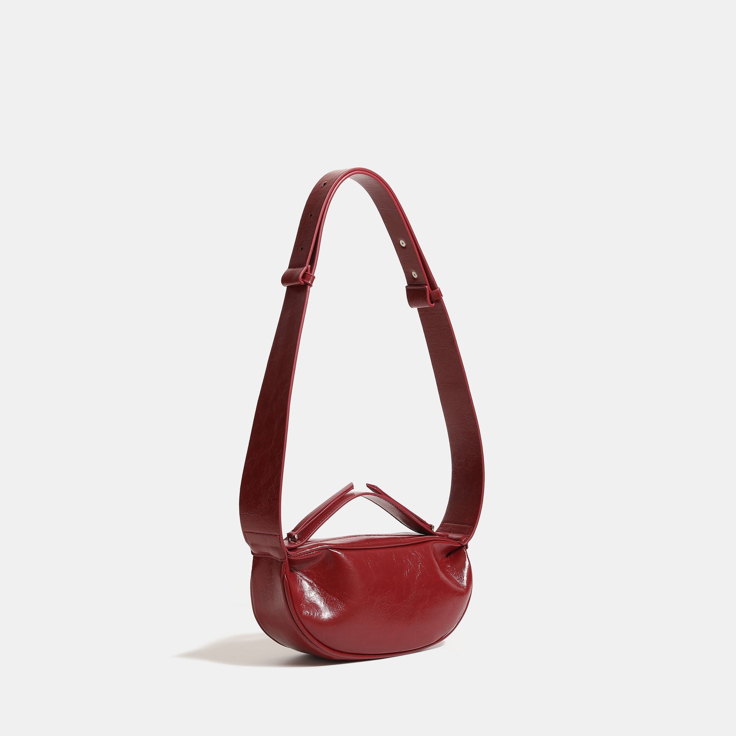 【Leah】Women's red shoulder bag