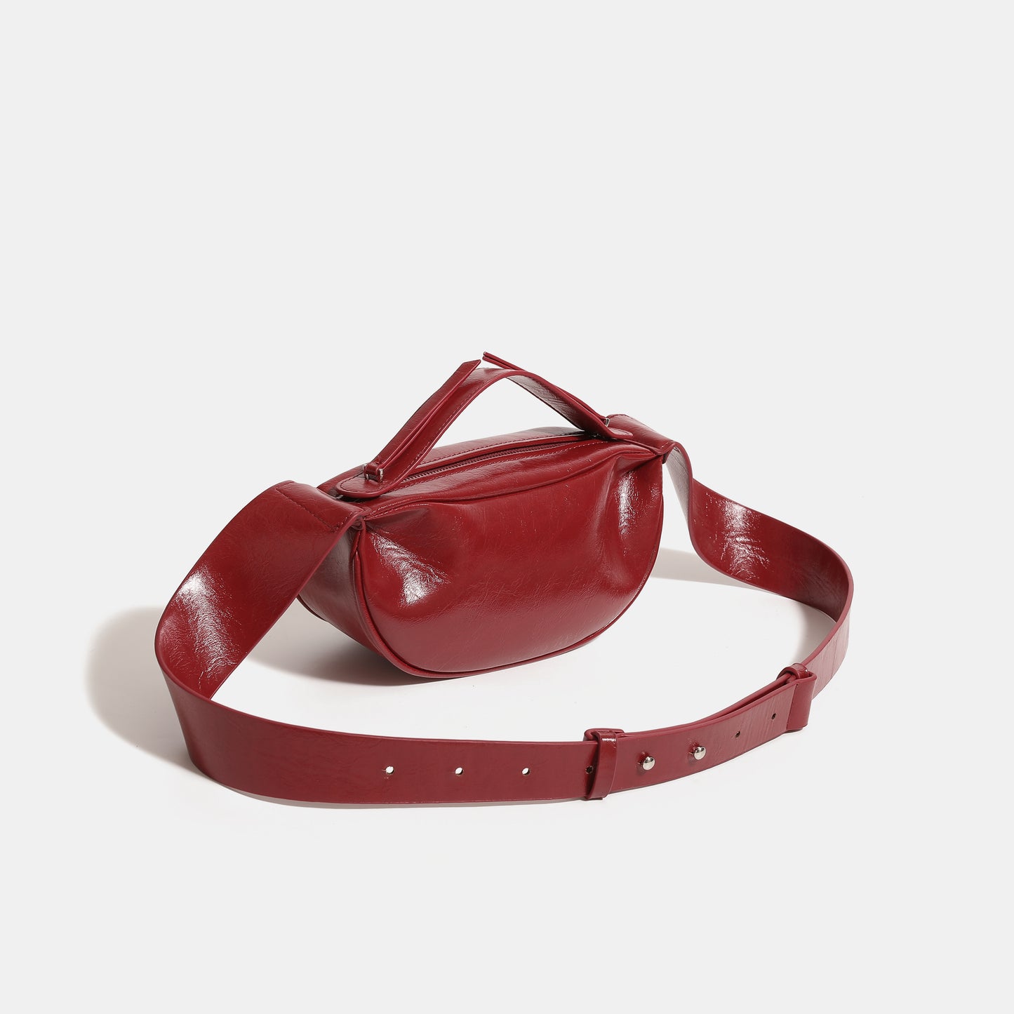 【Leah】Women's red shoulder bag