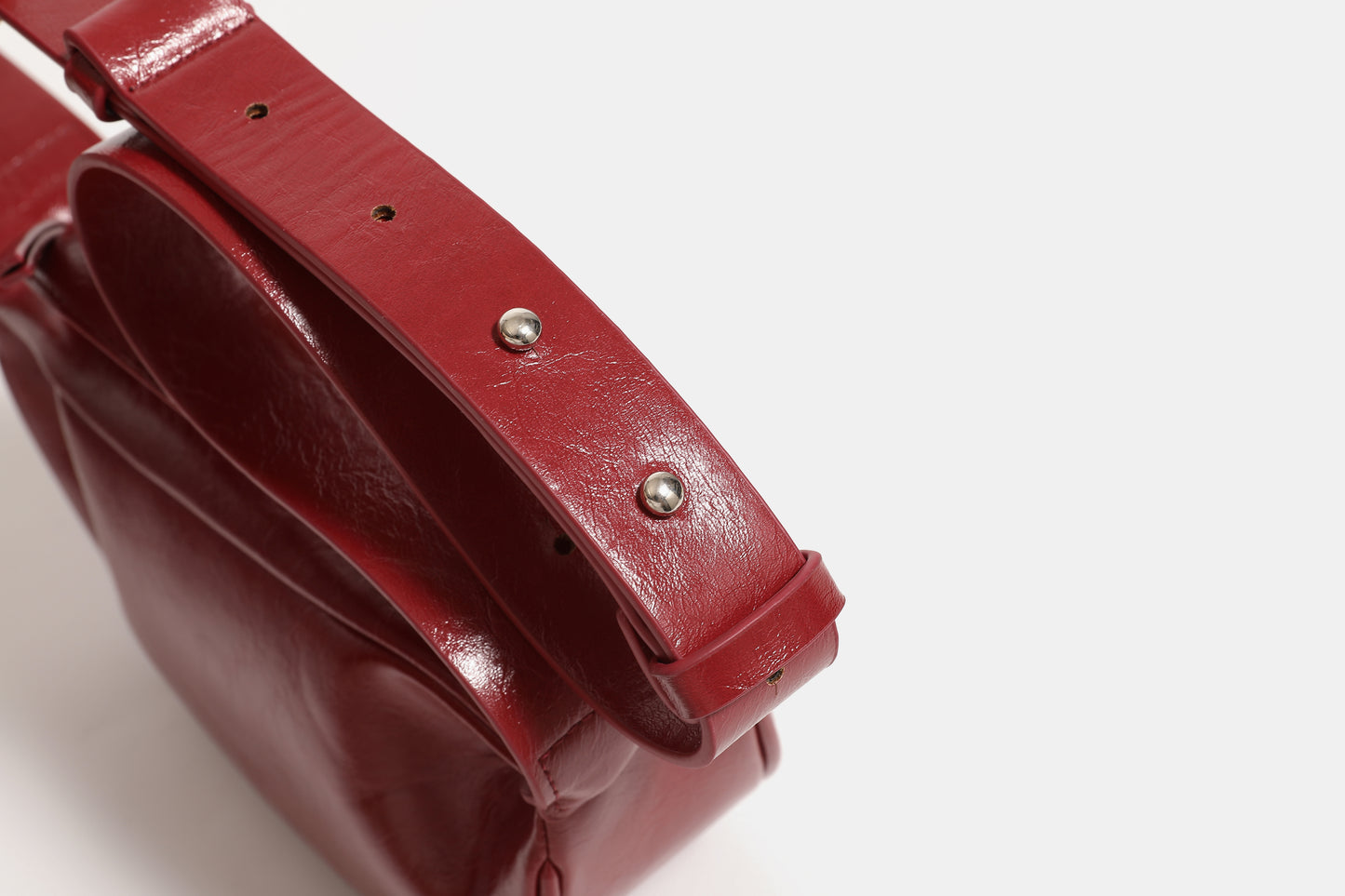 【Leah】Women's red shoulder bag