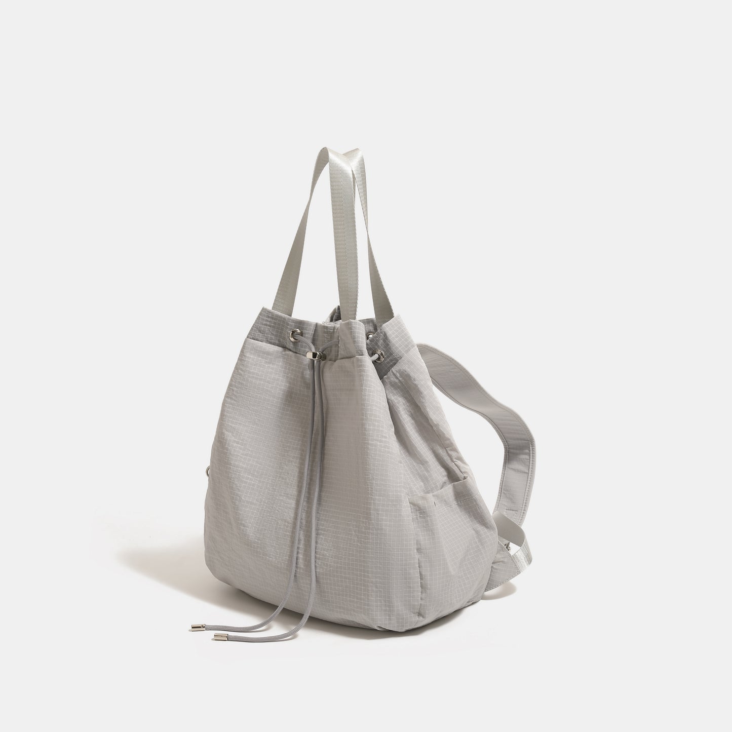 【Leah】Versatile Gray Backpack Handbag - The Perfect Blend of Style and Utility