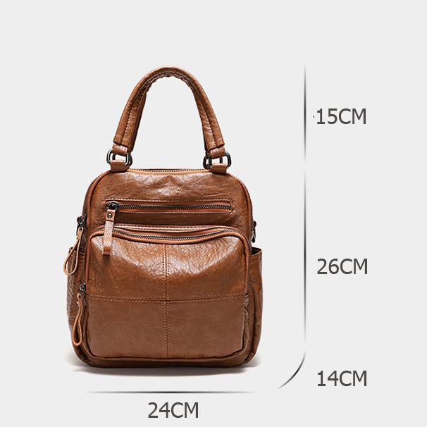 【Leah】Two-in-One Backpack and Handbag - Minimalist Design with Maximum Utility