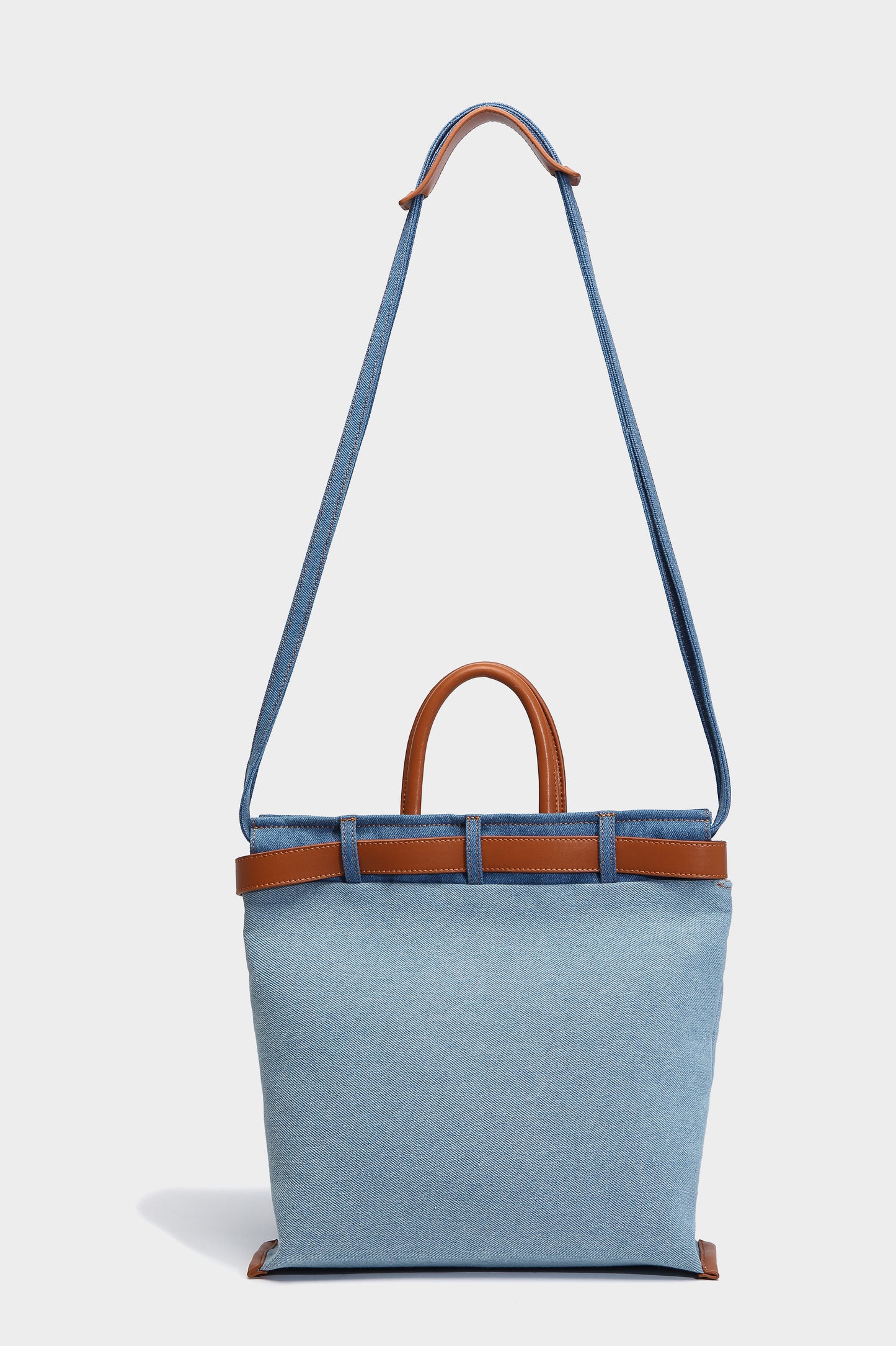 【Leah】Fashion Meets Art: Denim Graffiti Tote Bag