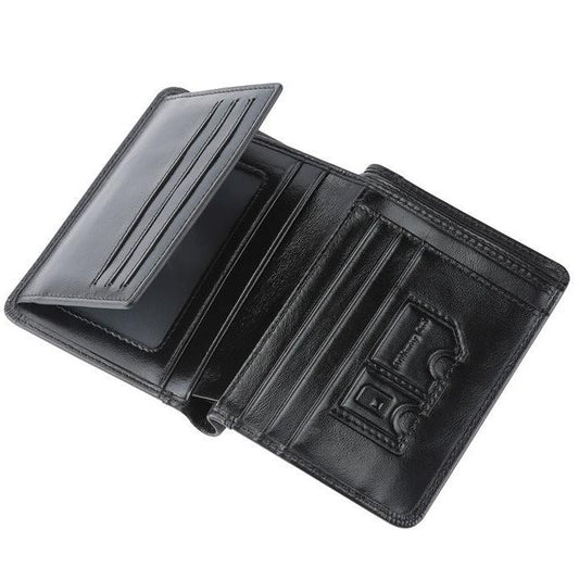 【Leah】Customizable Men's Cowhide Wallet Card Holder