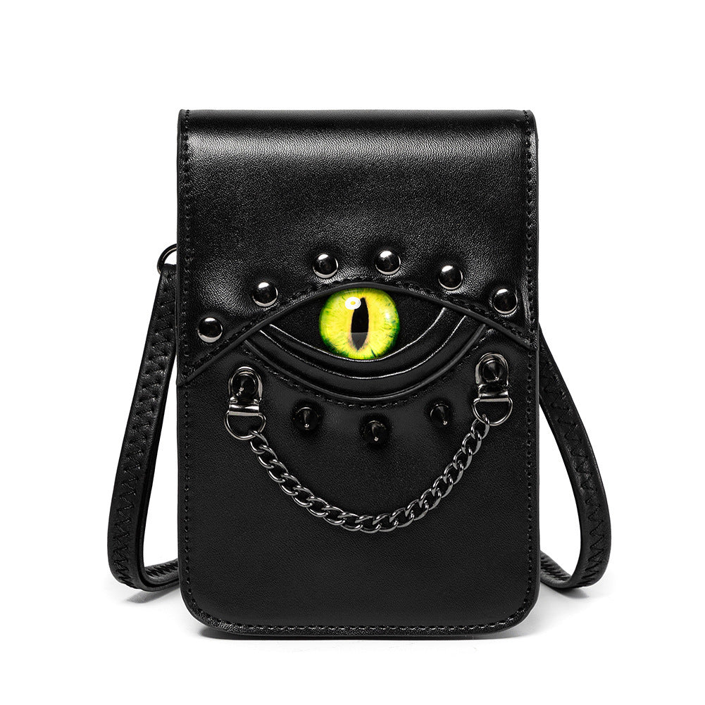 【Leah】Devil Eye Rivet Crossbody Bag For Halloween