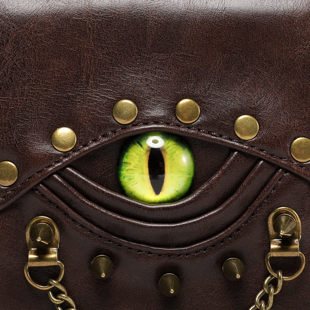 【Leah】Devil Eye Rivet Crossbody Bag For Halloween