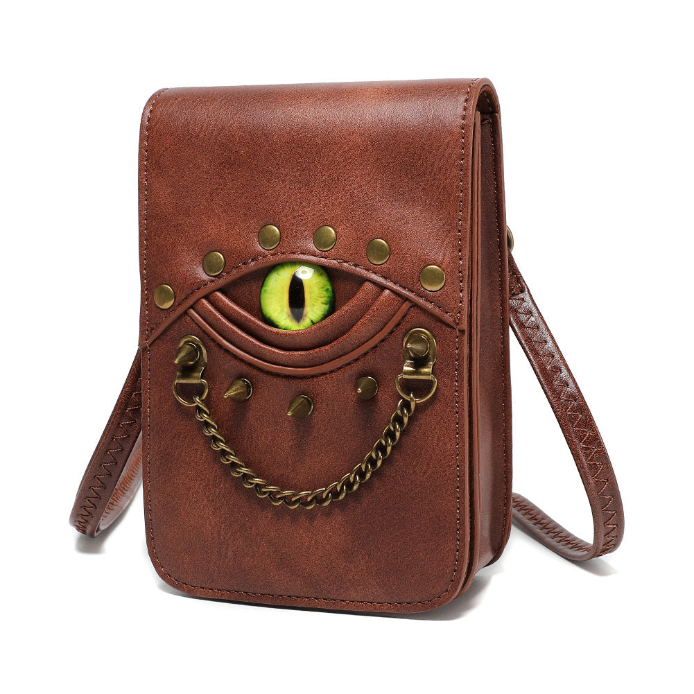 【Leah】Devil Eye Rivet Crossbody Bag For Halloween