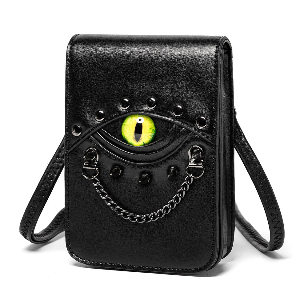 【Leah】Devil Eye Rivet Crossbody Bag For Halloween