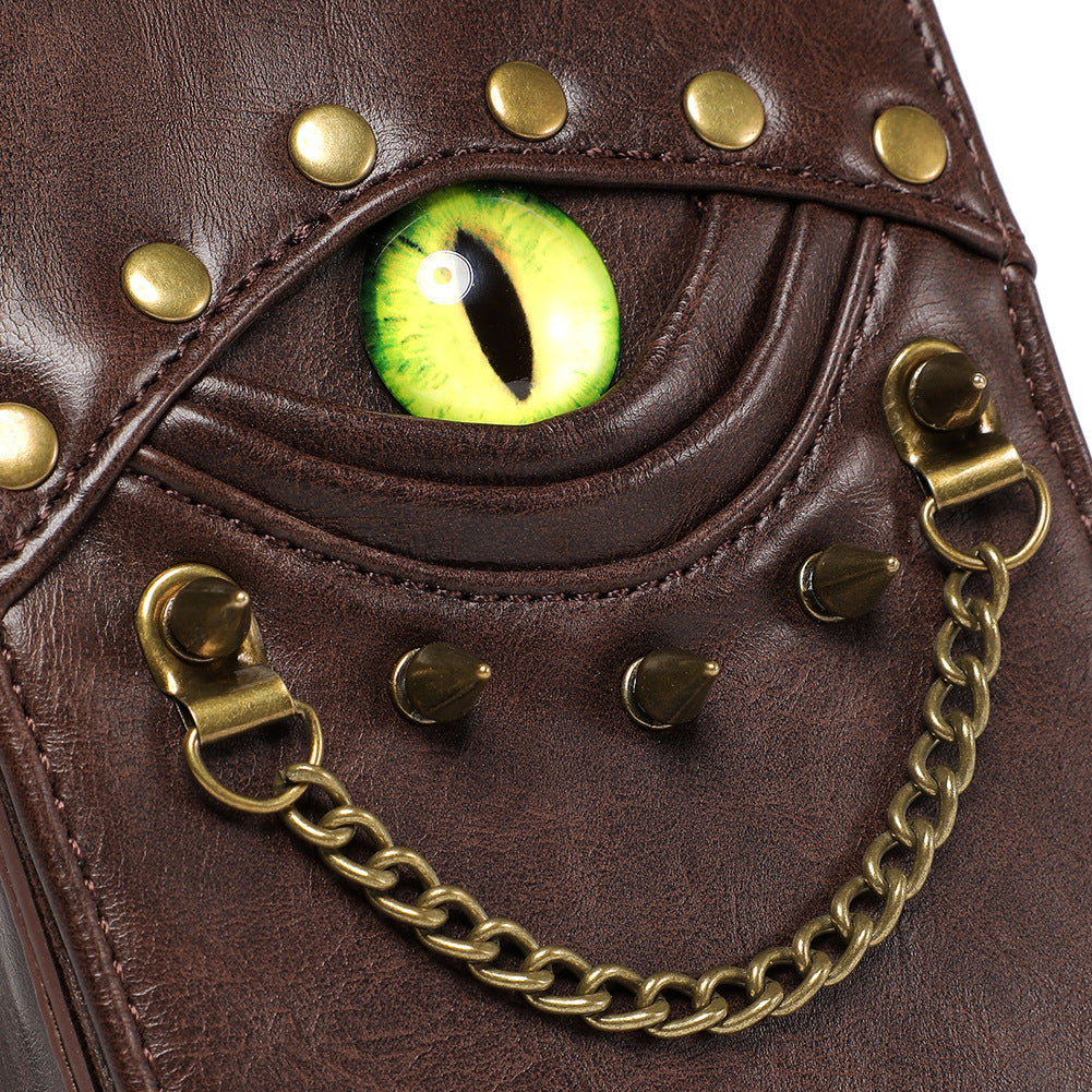 【Leah】Devil Eye Rivet Crossbody Bag For Halloween