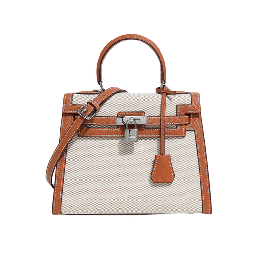 【Leah】Women's Canvas Kelly Shoulder Bag Handbag