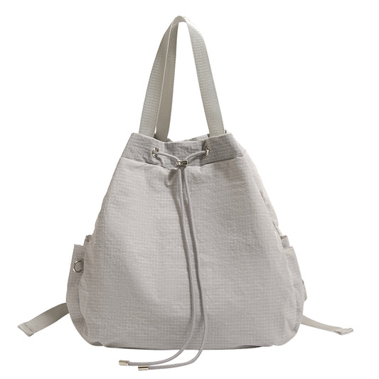 【Leah】Versatile Gray Backpack Handbag - The Perfect Blend of Style and Utility